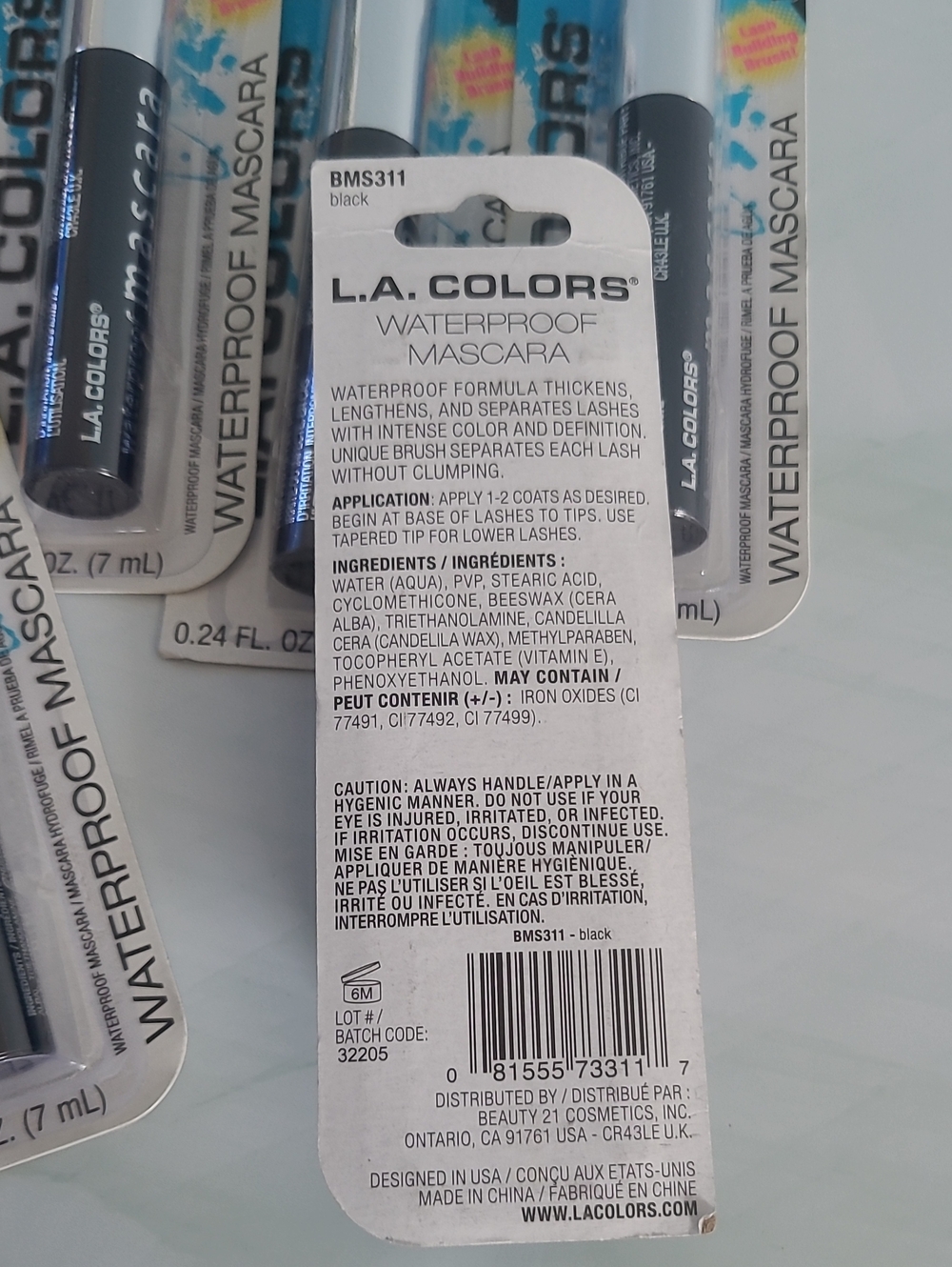 L.A. Colors .. Set of 6 .. New Sealed .. Black - Picture 4 of 5